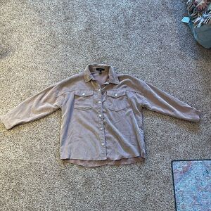 Forever 21 Beige Corduroy Shirt